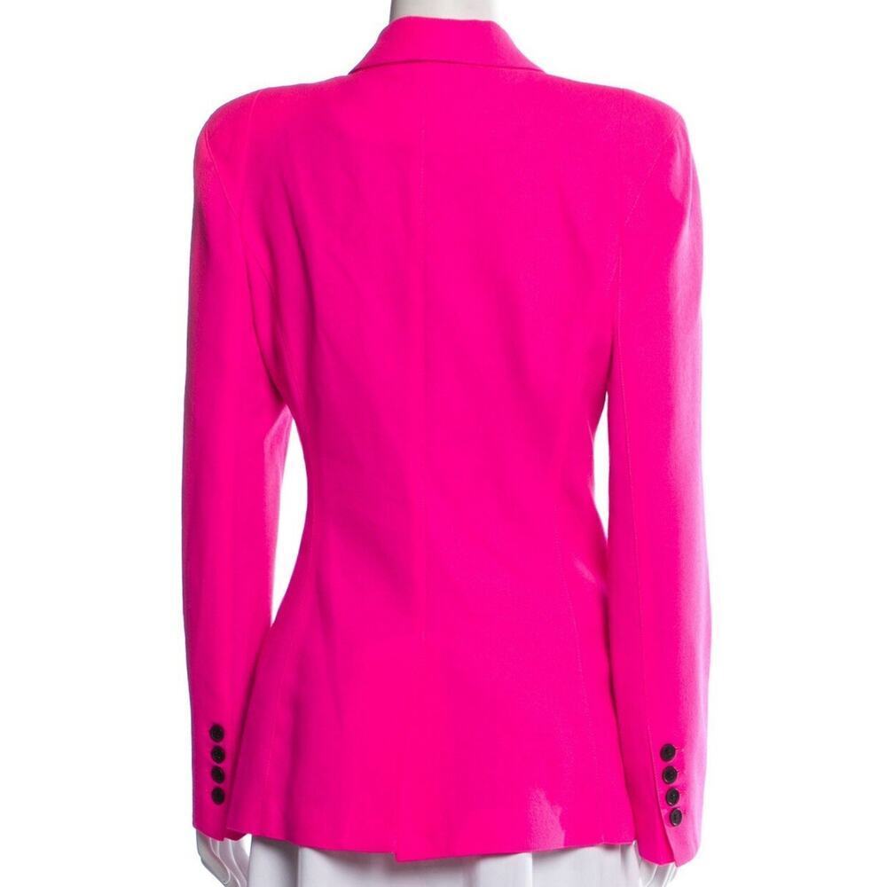 Smythe Pink Not a DB Double Breasted Blazer Jacket Pagoda 10 Hot Pink $795 NWT - Picture 6 of 8